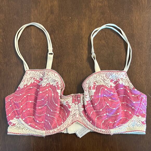 Wacoal Pink Tan Underwired Lace Bra 853168 36D - Picture 1 of 6